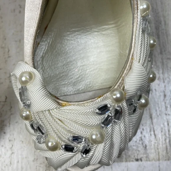 Menbur Cathy bridal slingback heels - 36 EU/ 6 US - Picture 11 of 12